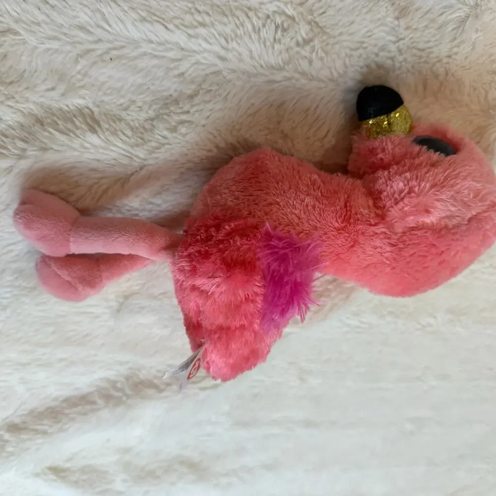 Ty TySilk Gilda Pink Flamingo Beanbag Plush Stuffed Animal Toy
